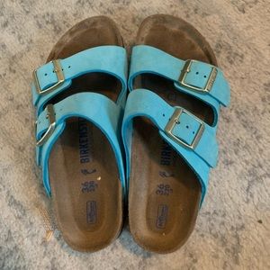 Blue Birkenstock Sandals size 36(5-5 1/2)